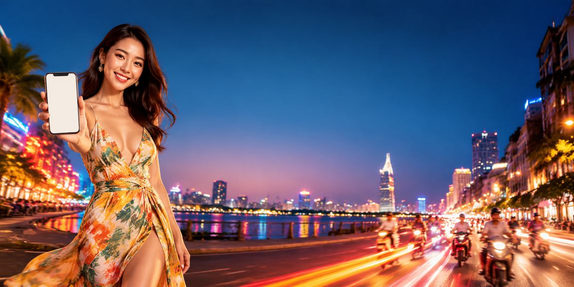 Người dùng tại TP.HCM trải nghiệm cá cược trực tuyến với đèn neon rực rỡ